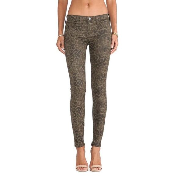 Current/Elliott Women's Ankle Skinny Coated Jeans Army Dirty Paws Sz 25 NWT $218 - Picture 1 of 4